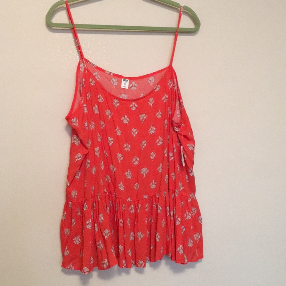 Orange floral cami